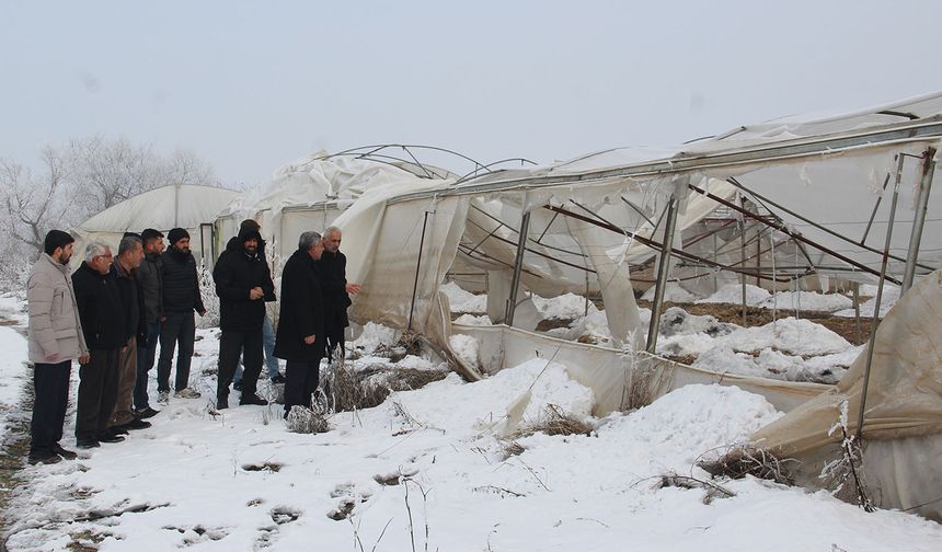 HÜDA PAR İl Başkanı Şahin: Seralarda büyük hasar var, çiftçi destek bekliyor