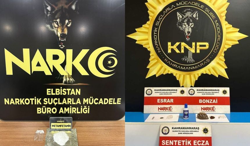 Kahramanmaraş’ta uyuşturucu operasyonunda 2 kişi tutuklandı