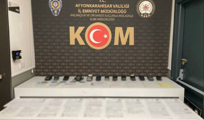 Afyonkarahisar merkezli operasyonda 14,9 milyon liralık çek ve senet ele geçirildi: 3 tutuklama