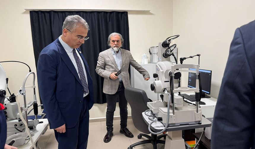 Diyarbakır Ergani Devlet Hastanesi’nde göz anjiyo cihazı hizmete girdi