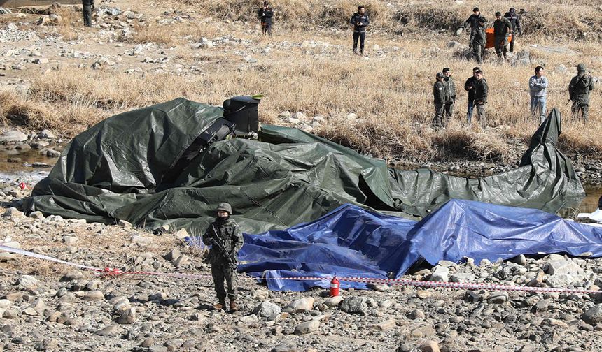 Güney Kore'de askeri helikopter düştü! 2 ölü
