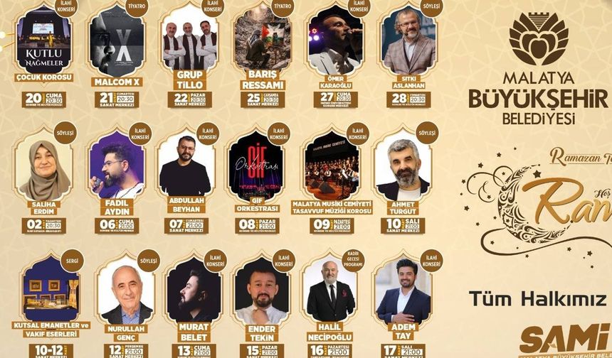 Malatya Büyükşehir Belediyesi Ramazan maneviyatını şehre taşıyor