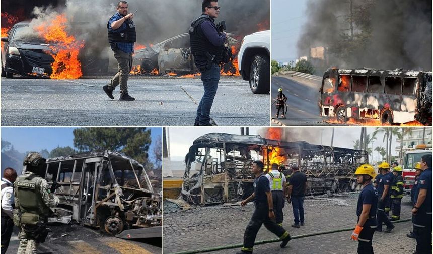 Meksika'da kartel liderinin öldürülmesinin ardından sokaklar savaş alanına döndü 