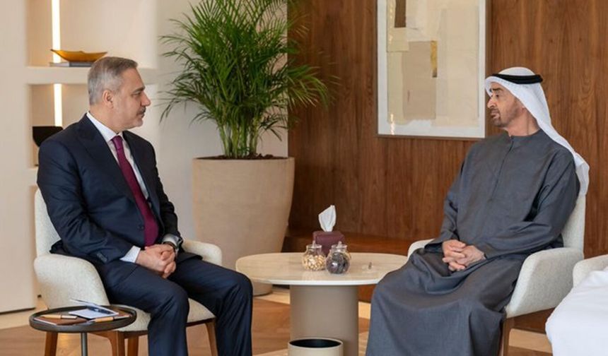 Dışişleri Bakanı Fidan BAE Devlet Başkanı Al Nahyan ile bir araya geldi
