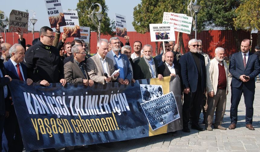 İran'a yönelik siyonist-ABD saldırıları İzmir'de telin edildi
