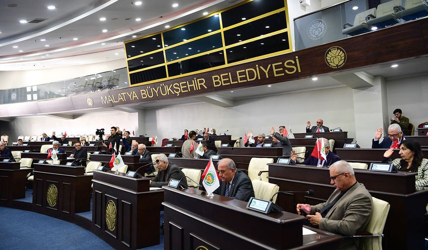 Malatya Büyükşehir Belediye meclisi mart ayı toplantıları tamamlandı