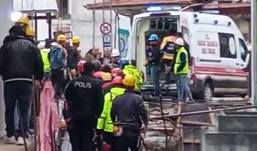 Malatya'da rezerv alan inşaatında meydana gelen kazada bir işçi yüksekten düşerek yaralandı