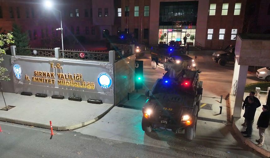 Şırnak’ta düzenlenen operasyonda 18 kişi gözaltına alındı