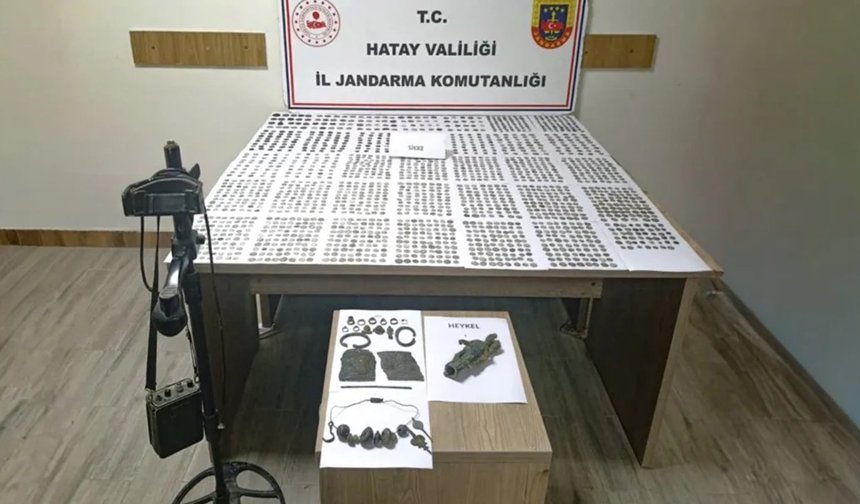 Hatay'da tarihi eser operasyonu: 3 gözaltı