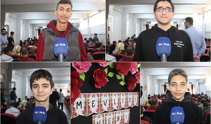 İmam Hatip öğrencileri: Ahlaklı bir nesil için Hazreti Muhammed Aleyhisselam'ı örnek almak lazım