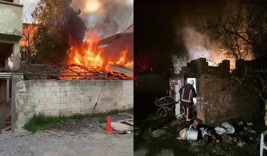 Malatya'da bir günde iki odunluk yangını