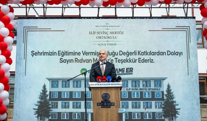 Malatya'da bir okul daha hizmete açıldı
