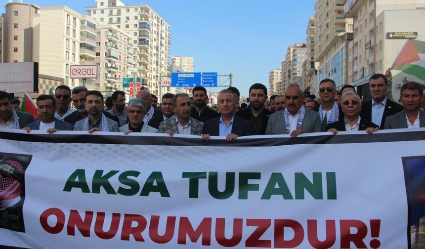 Mardin'de STK'lardan alıkonulan aktivistler nedeniyle siyonist rejime tepki