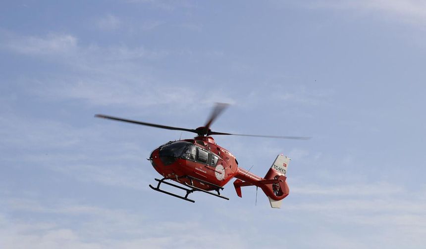Ambulans helikopter 7 aylık bebek için havalandı