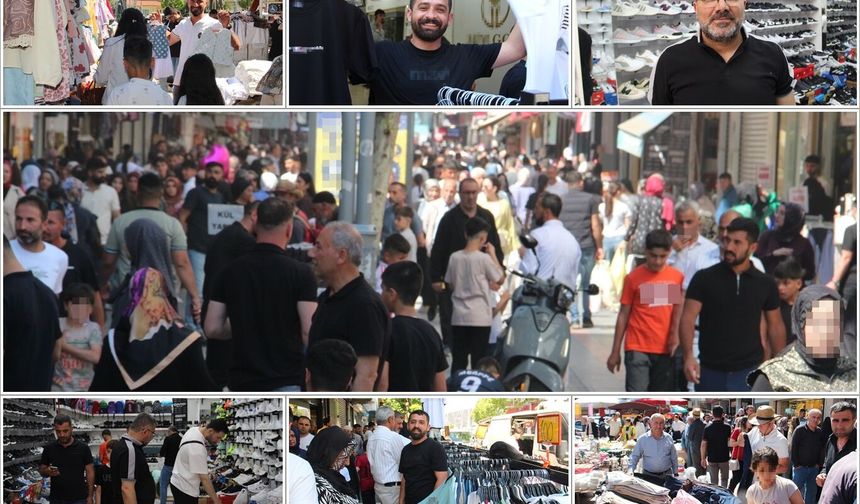 Çarşı ve pazarda bayram hareketliliği: Vatandaşlar uygun fiyatlı ürünleri tercih ediyor