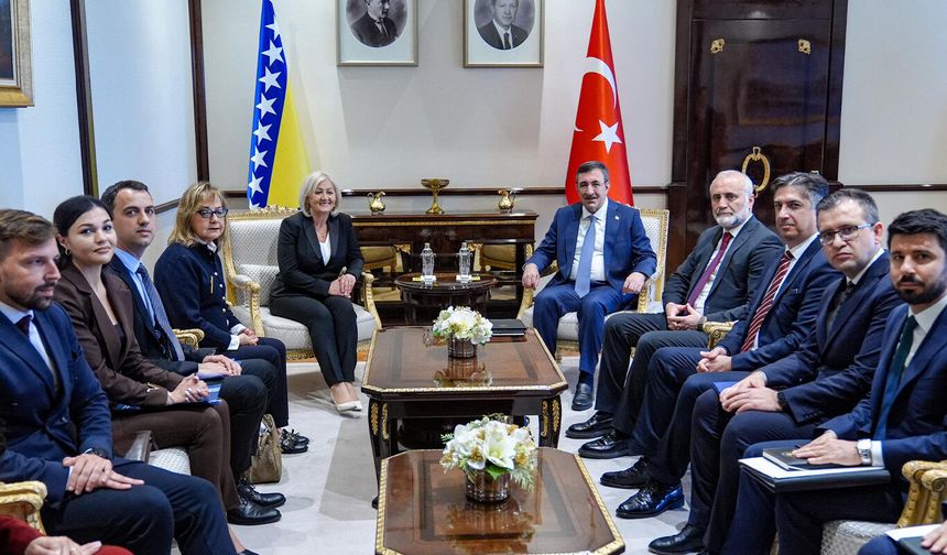 Cumhurbaşkanı Yardımcısı Yılmaz Bosna Hersek Başbakanı Krişto ile görüştü