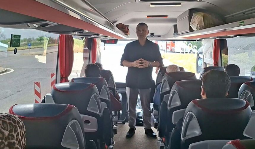 Gaziantep'te bayram öncesi yolcu otobüslerine denetim