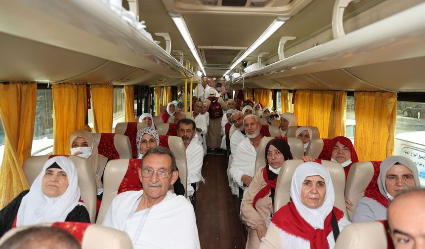 Hacı adaylarının Arafat yolculuğu başladı