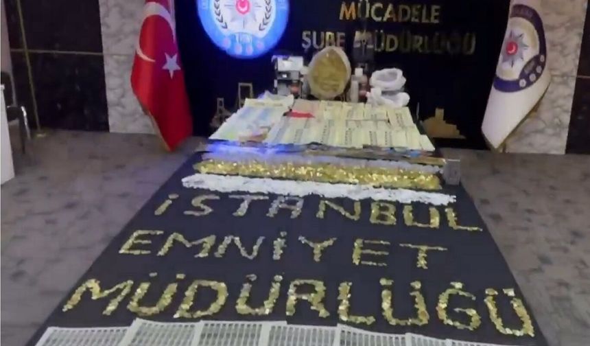 İstanbul'da yüklü miktarda sahte altın ve döviz ele geçirildi