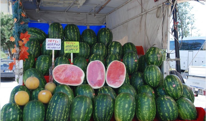 İzmir'de karpuz ve kavun tezgâhlarda