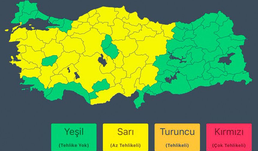Kuvvetli sağanak uyarısı: Birçok il için kritik hava durumu alarmı