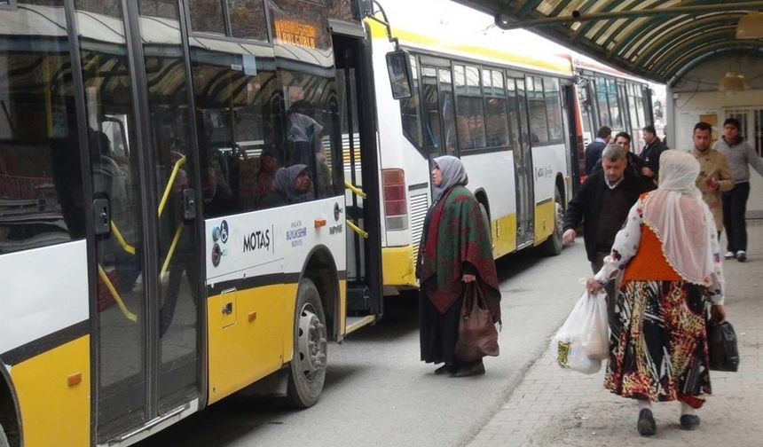 Malatya'da bayramda toplu ulaşım ücretsiz olacak