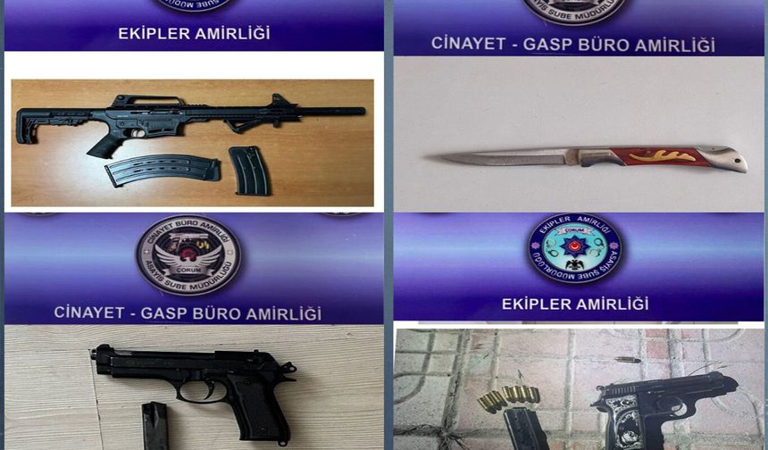 Çorum'da bir haftada 3 bin 471 kişi sorgulandı