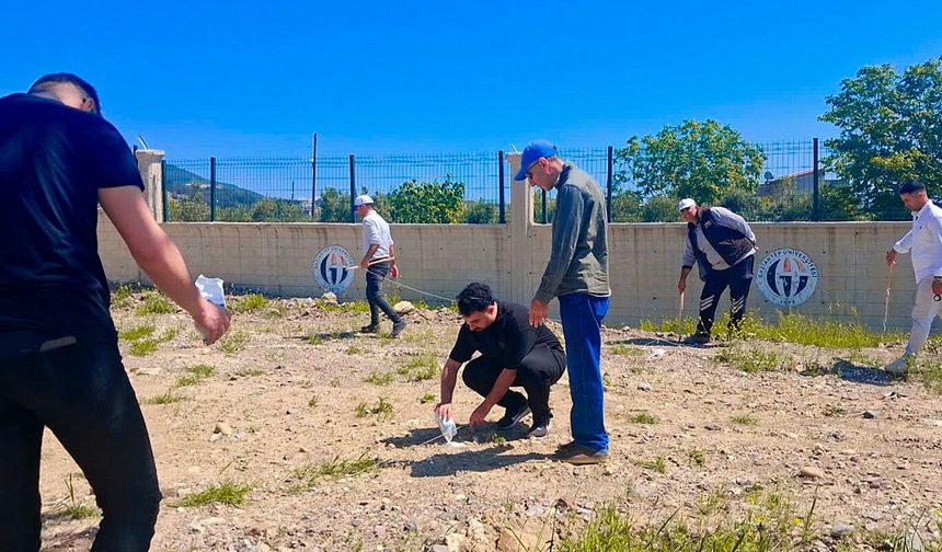 Gaziantep'te bin zeytin fidanı toprakla buluşturuldu