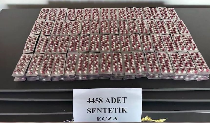 Kayseri'de 4 bin 458 uyuşturucu hap ele geçirildi: 3 tutuklama