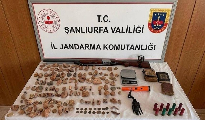 Şanlıurfa Halfeti'de tarihi eser operasyonu