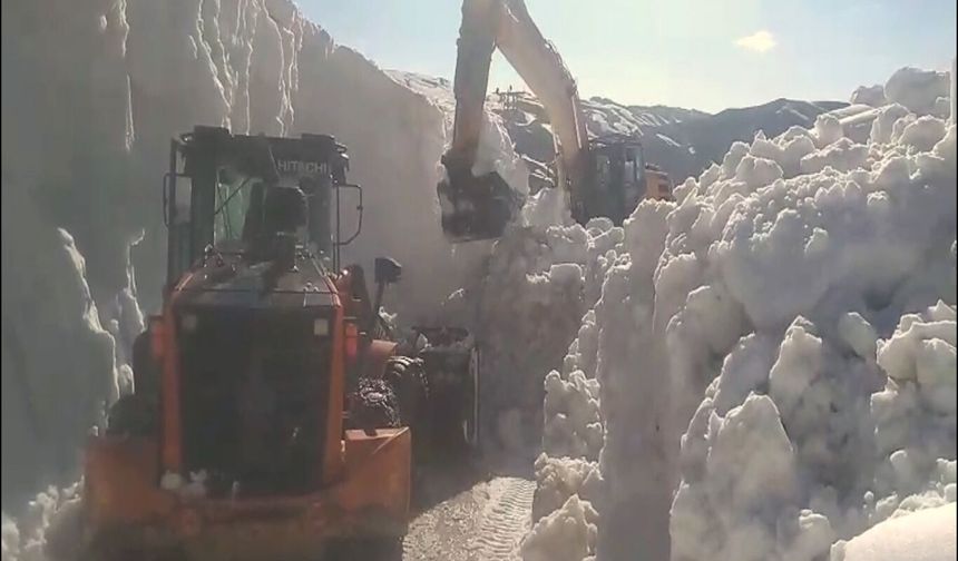 Şırnak'ta haziran ayında kar mesaisi: Yayla yolları temizleniyor