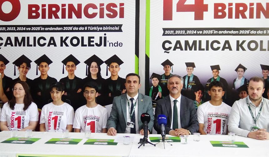 Çamlıca Koleji'nden 2026'da 6 Türkiye birinciliği