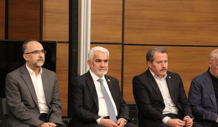 HÜDA PAR Genel Başkanı Yapıcıoğlu'ndan Memur-Sen Genel Başkanı Yalçın'a taziye ziyareti