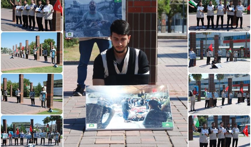 HÜDA PAR İzmir Gençlik Kolları'ndan Gazze için farkındalık etkinliği