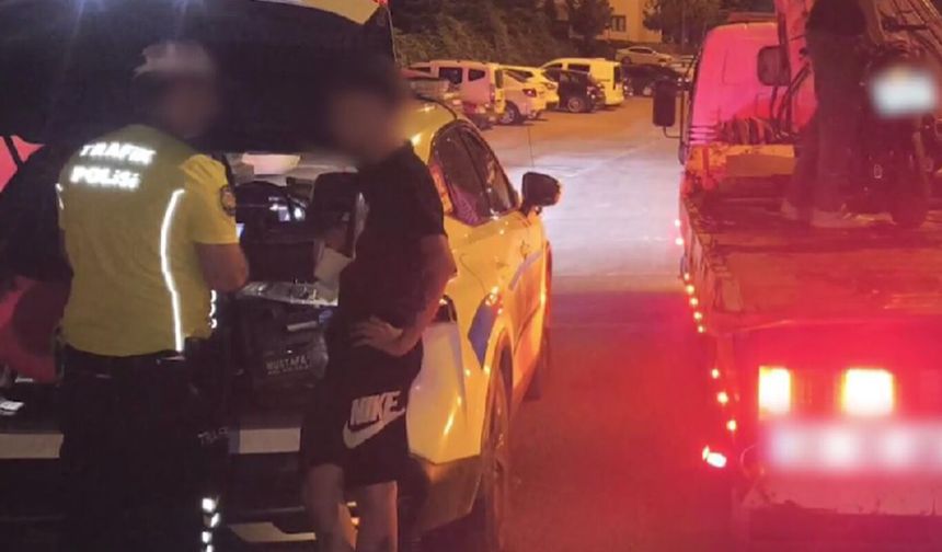 Kayseri'de drift ve abartı egzoz denetimi: 343 bin 719 lira ceza