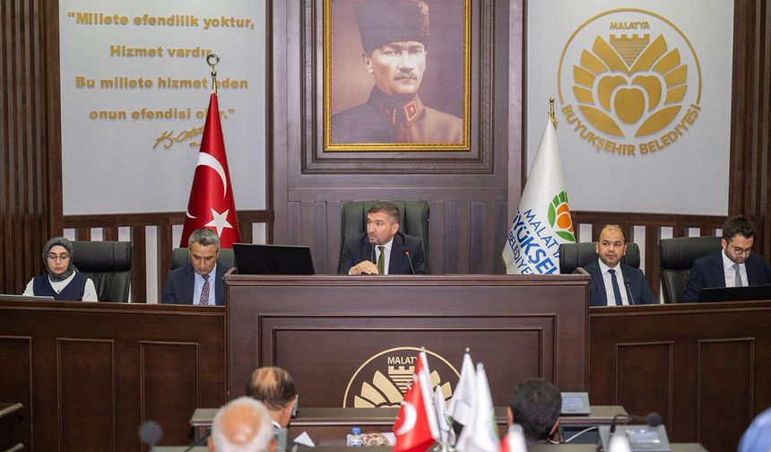 Malatya Büyükşehir Belediyesi Meclis Toplantılarının birleşimi yapıldı