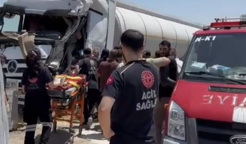 Mardin'de zincirleme trafik kazası: 1 yaralı