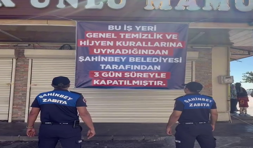 Gaziantep'te ölü haşerelerin bulunduğu fırına 3 gün kapatma cezası