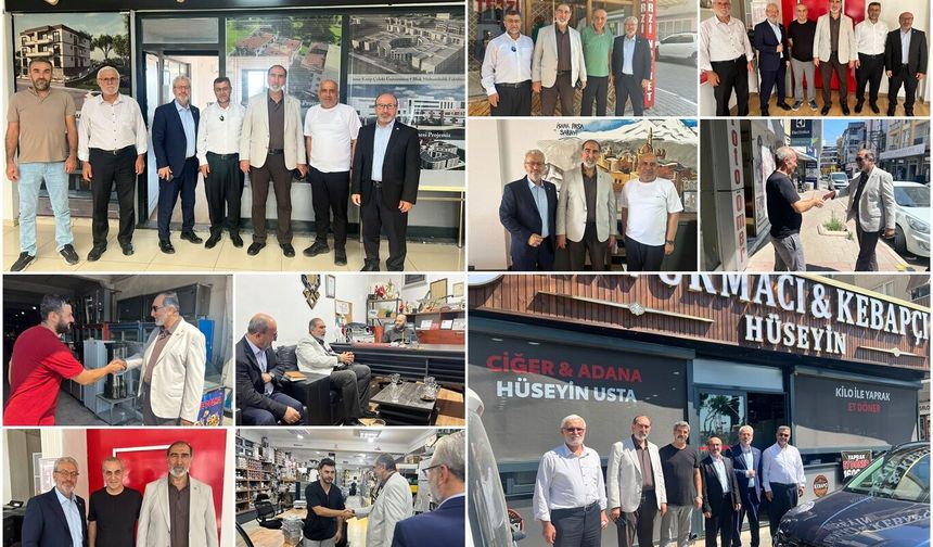 HÜDA PAR Genel Sekreteri Yılmaz, İzmir'de esnafı ziyaret etti