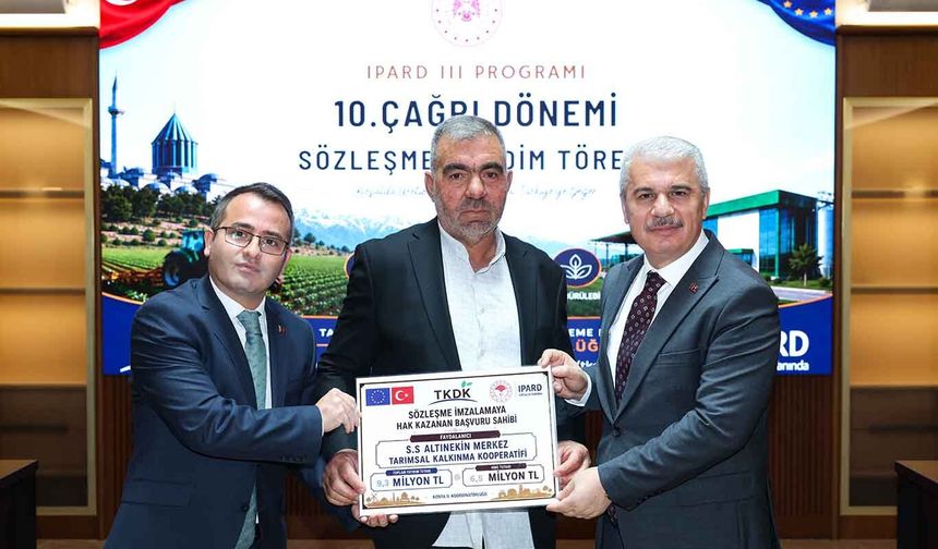Konya'da 9 projeye 63 milyon lira IPARD hibesi