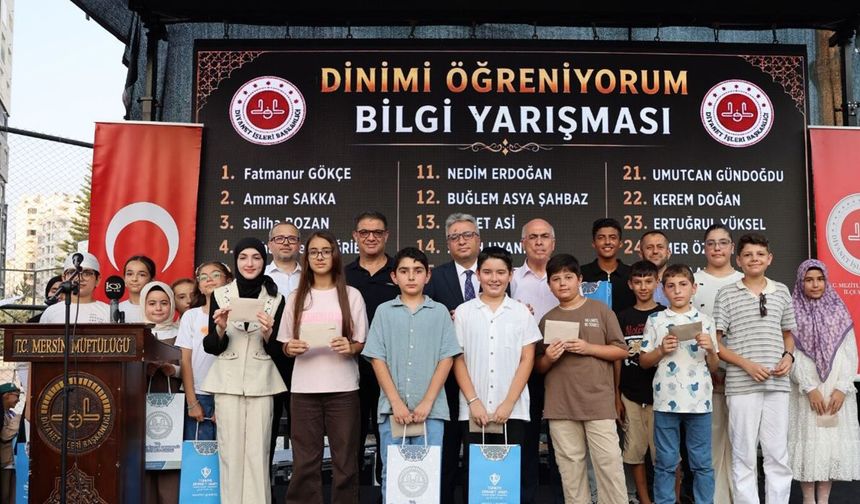 Mersin Mezitli'de yaz Kur'an kursları sona erdi