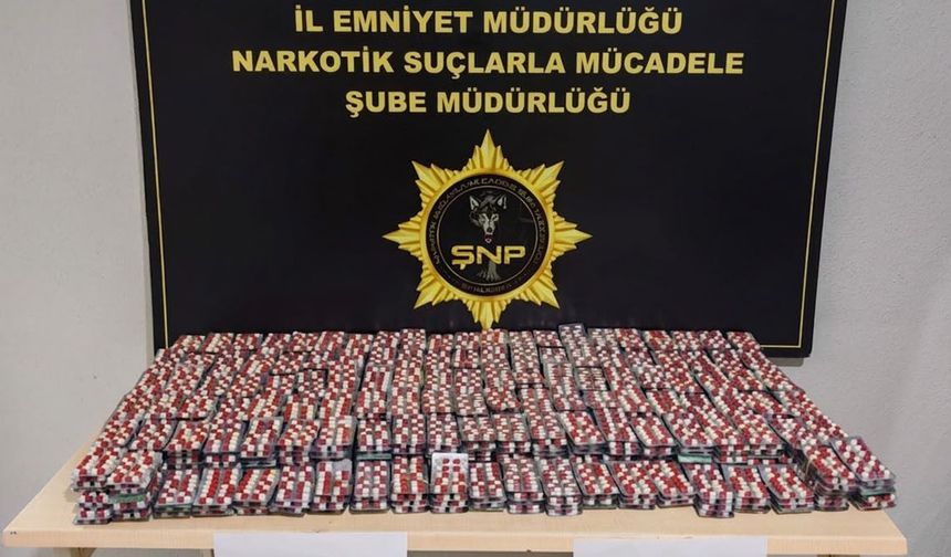 Şanlıurfa'da 13 bin 100 sentetik ecza hap ele geçirildi