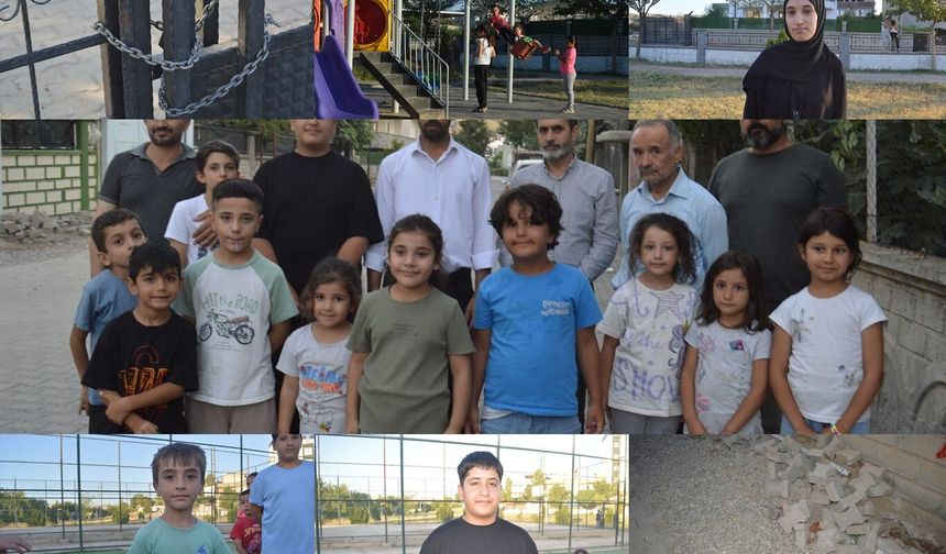 Şavuran Mahallesi'nde çocukların kullandığı park bakımsızlığıyla dikkat çekiyor