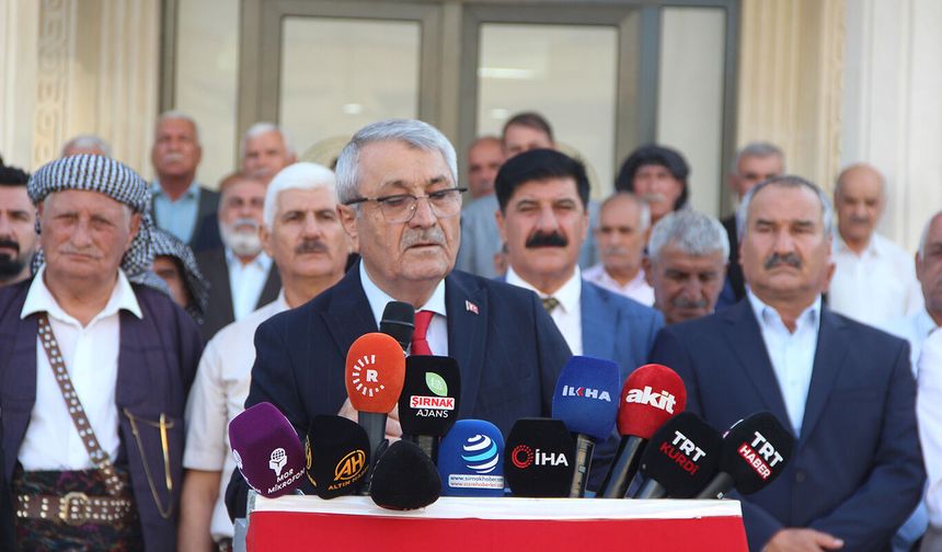 Şırnak'ta aşiret liderleri ve kanaat önderlerinden 'Çerçeve Yasaya' destek
