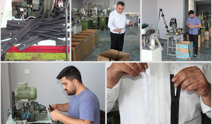 Tekstil kenti Batman'da fermuar üretimi de başladı