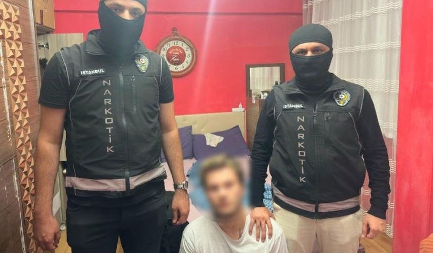 Kırmızı bültenle aranan uyuşturucu hükümlüsü İstanbul'da yakalandı
