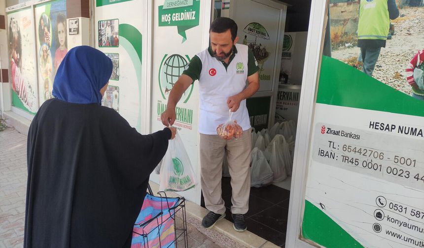 Konya Umut Kervanı'ndan yetim ve muhtaç ailelere yardım