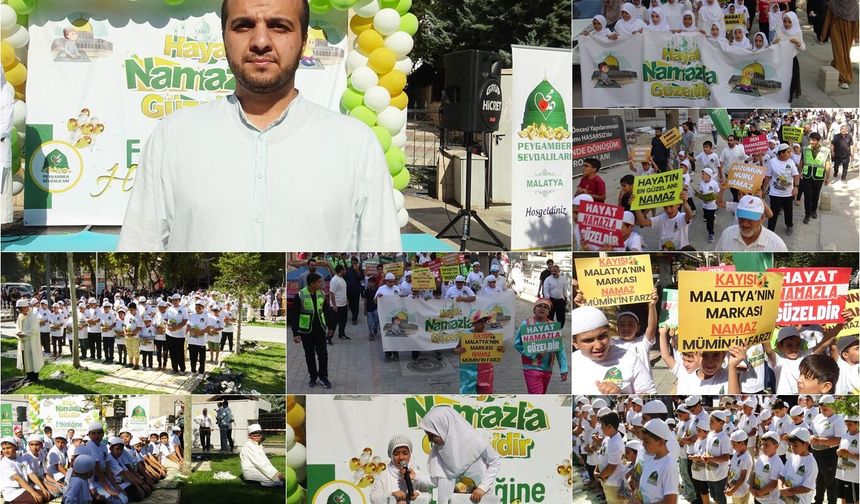 Malatya'da çocuklar 'Hayat Namazla Güzeldir' etkinliğinde buluştu