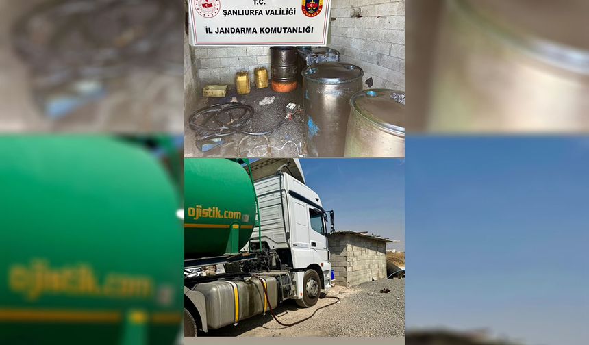 Şanlıurfa'da kaçak akaryakıt operasyonu