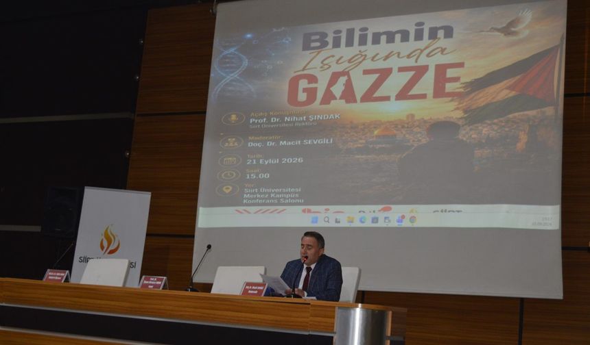 Siirt Üniversitesi'nde 'Bilimin Işığında Gazze' söyleşisi düzenlendi